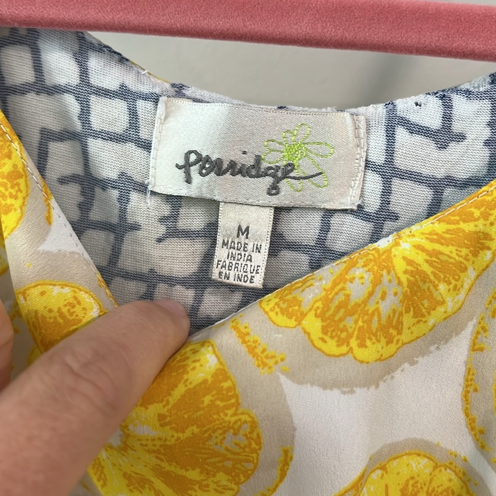 Anthropologie- Porridge lemon tank, M - Picture 3 of 6